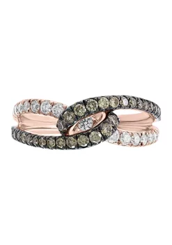 Best Sale 🥰 14k Rose Gold 7/8 ct. t.w. Diamond, Espresso Diamond Ring by Effy® 🎉 -Effy® Sales Shop Belk 6334