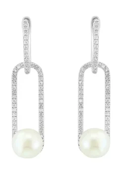Deals 😉 1/2 ct. t.w. Diamond and Freshwater Pearl Earrings in 14K White Gold by Effy® 🔥 7 Deals 😉 1/2 ct. t.w. Diamond and Freshwater Pearl Earrings in 14K White Gold by Effy® 🔥 -Effy® Sales Shop Belk 6339