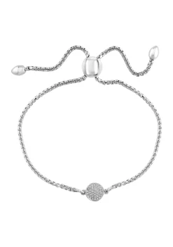 Best Sale 🌟 1/10 ct. t.w. Diamond Cable Bolo Bracelet in Sterling Silver by Effy® 💯