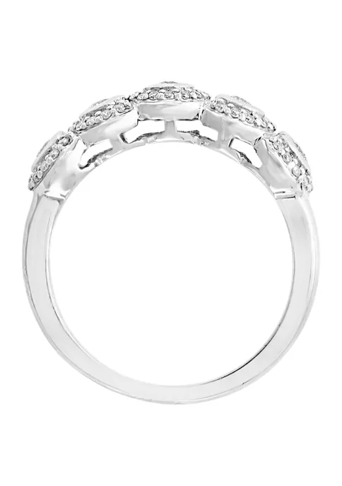 Cheap ✨ 14k White Gold 1/3 ct. t.w. Diamond Multi Stone Ring by Effy® 🎉 4 Cheap ✨ 14k White Gold 1/3 ct. t.w. Diamond Multi Stone Ring by Effy® 🎉 - Image 4