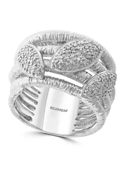 Cheap 🔔 Sterling Silver 1/4 ct. t.w. Diamond Ring by Effy® 🧨