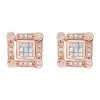 Outlet 🤩 14K Rose Gold Diamond Diversa Earrings by Effy® 😀