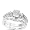 Best Sale 🛒 1.5 ct. t.w. Diamond Infinite Love 2 Piece Bridal Set in 14k White Gold by Effy® 🛒