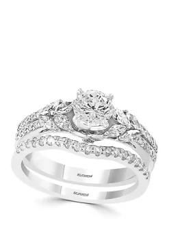 Best Sale 🛒 1.5 ct. t.w. Diamond Infinite Love 2 Piece Bridal Set in 14k White Gold by Effy® 🛒