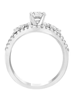 Best Sale 🛒 1.5 ct. t.w. Diamond Infinite Love 2 Piece Bridal Set in 14k White Gold by Effy® 🛒 -Effy® Sales Shop Belk 658
