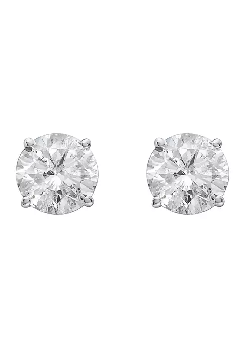 Best deal 🌟 14K White Gold 1.75 ct. t.w. Diamond Stud Earrings by Effy® ✨ 2 Best deal 🌟 14K White Gold 1.75 ct. t.w. Diamond Stud Earrings by Effy® ✨ - Image 2