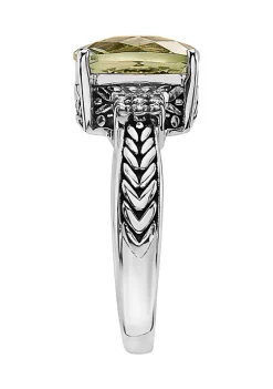 Deals 🔔 1/10 ct. t.w. Diamond and 4 ct. t.w. Green Amethyst Ring in Sterling Silver by Effy® 👏 6 Deals 🔔 1/10 ct. t.w. Diamond and 4 ct. t.w. Green Amethyst Ring in Sterling Silver by Effy® 👏 -Effy® Sales Shop Belk 683