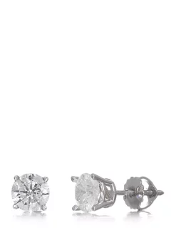 Deals 😉 1.0 ct. t.w. Classic Diamond Stud Earrings in 14K White Gold by Effy® ⌛