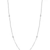 Outlet 🔔 1/4 ct. t.w. Diamond Station Necklace in Sterling Silver by Effy® 🌟