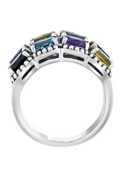 Coupon ✨ 4.5 ct. t.w. Amethyst, Blue Topaz, Citrine, Garnet and Peridot Ring in Sterling Silver over 18k Yellow Gold by Effy® 🧨 -Effy® Sales Shop Belk 739