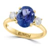 Hot Sale 😉 14K Yellow Gold Diamond and Tanzanite Ring by Effy® 🎁