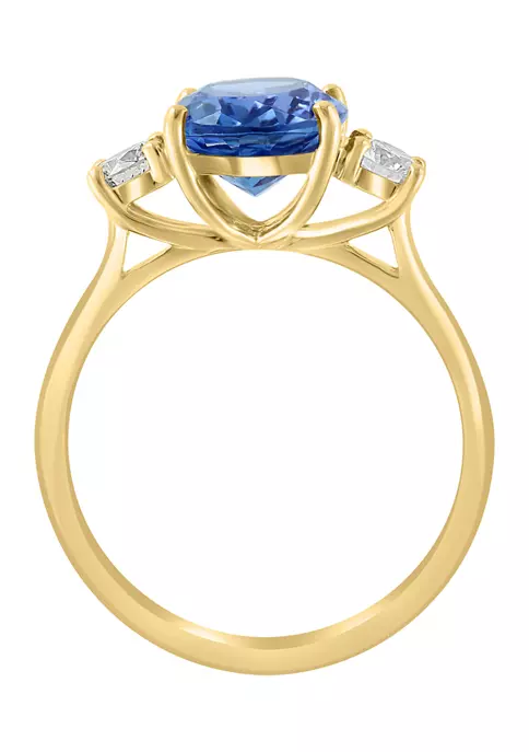 Hot Sale 😉 14K Yellow Gold Diamond and Tanzanite Ring by Effy® 🎁 3 Hot Sale 😉 14K Yellow Gold Diamond and Tanzanite Ring by Effy® 🎁 - Image 3