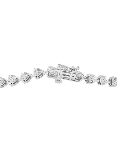 Wholesale ⭐ 1/4 ct. t.w. Diamond Miracle Set Bangle Bracelet in Sterling Silver by Effy® 🔔 2 Wholesale ⭐ 1/4 ct. t.w. Diamond Miracle Set Bangle Bracelet in Sterling Silver by Effy® 🔔 - Image 2