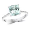 Promo ❤️ 1.9 ct. t.w. Aquamarine and 1/8 ct. t.w. Diamond Ring in 14k White Gold by Effy® 🎁