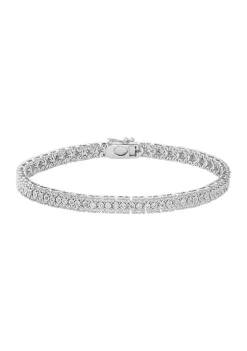 Top 10 ❤️ Sterling Silver 1/2 ct. t.w. Miracle Set Diamond Tennis Bracelet by Effy® 🥰