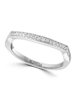 Buy 🛒 1/2 ct. t.w. Diamond Aquamarine Ring in Sterling Silver by Effy® 🧨 -Effy® Sales Shop Belk 844