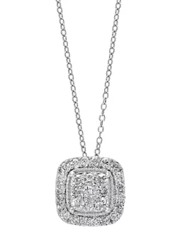 Budget 🤩 1/2 ct. t.w. Diamond Pendant Necklace in Sterling Silver by Effy® ✨ -Effy® Sales Shop Belk 856