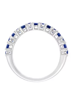 Buy 😍 Diamond and Natural Sapphire Ring in Sterling Silver by Effy® 🔔 -Effy® Sales Shop Belk 860