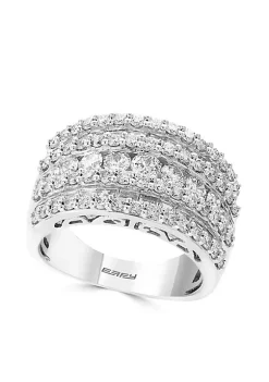 Promo 🤩 14K White Gold Round & Baguette Band by Effy® 🥰