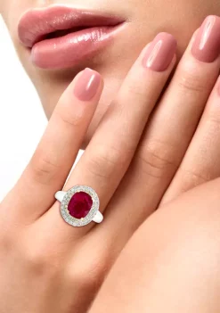 Wholesale ⭐ 14K White & Yellow Gold Diamond and Natural Ruby Ring by Effy® 🤩 10 Wholesale ⭐ 14K White & Yellow Gold Diamond and Natural Ruby Ring by Effy® 🤩 -Effy® Sales Shop Belk 883