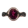 Best reviews of 🥰 2.2 ct. t.w. Rhodolite and 1/4 ct. t.w. Diamond Ring in 14K Rose Gold by Effy® 🎁