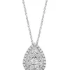 Budget 🤩 1/2 ct. t.w. Diamond Miracle Set Pendant Necklace in Sterling Silver by Effy® 🤩