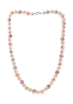 Best Sale ⭐ 7-8 Millimeter Multi-Hued Freshwater Pearl Necklace by Effy® 👏