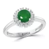 Top 10 😉 3/4 ct. t.w. Natural Emerald and 1/10 ct. t.w. Diamond Ring in Sterling Silver by Effy® 🧨