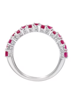 Wholesale 🧨 Diamond and Natural Ruby Ring in Sterling Silver by Effy® ✔️ -Effy® Sales Shop Belk 945