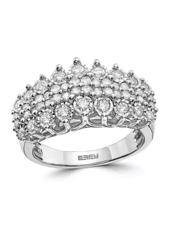 Budget 😍 Sterling Silver 1 ct. t.w. Miracle Set Diamond Ring by Effy® 🤩