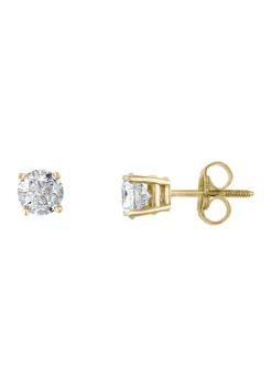 Coupon ⌛ 1 ct. t.w. Diamond Earrings in 14K Yellow Gold by Effy® ✔️