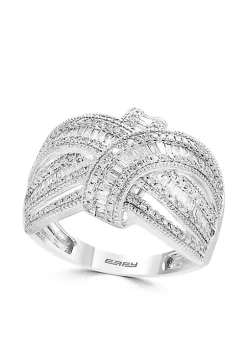 Wholesale 🌟 7/8 ct. t.w. Diamond Baquette Ring in 14k White Gold by Effy® 🎉