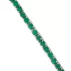 Hot Sale 💯 Emerald Tennis Bracelet in Sterling Silver by Effy® 🥰