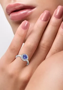 Outlet 😀 3/4 ct. t.w. Natural Tanzanite and 1/10 ct. t.w. Diamond Ring in Sterling Silver by Effy® ⭐ 10 Outlet 😀 3/4 ct. t.w. Natural Tanzanite and 1/10 ct. t.w. Diamond Ring in Sterling Silver by Effy® ⭐ -Effy® Sales Shop Belk 986