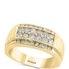 Top 10 🤩 Men's 7/8 ct. t.w. Diamond Band Ring in 14k Yellow Gold by Effy® 😀